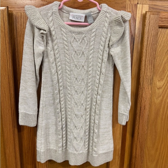 The Children's Place Beige Cable Knit Dress - Picture 1 of 5